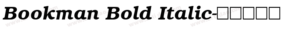 Bookman Bold Italic字体转换